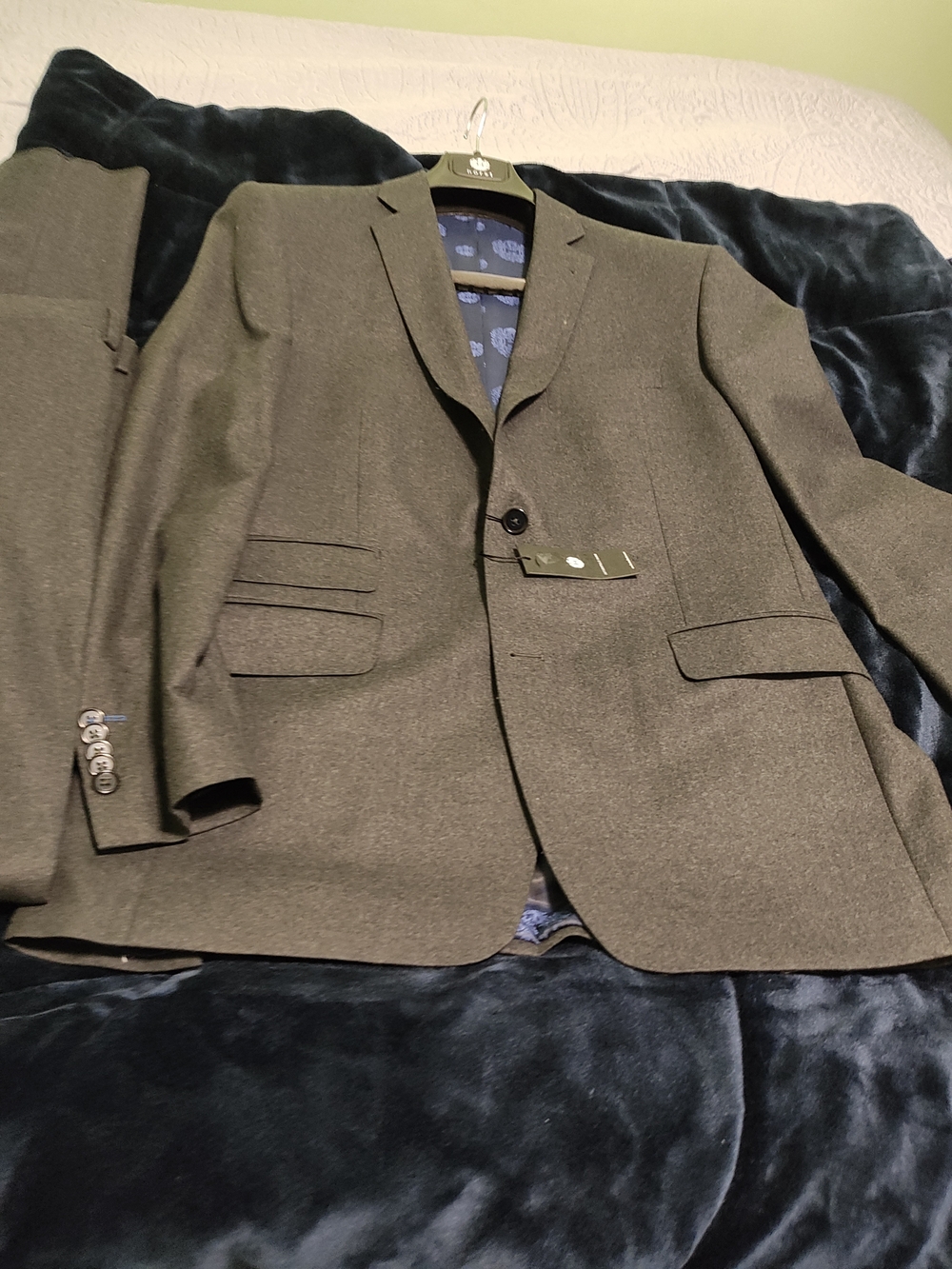 Men's Horst Classic Two-Button Suit Jacket - Gray 38T
